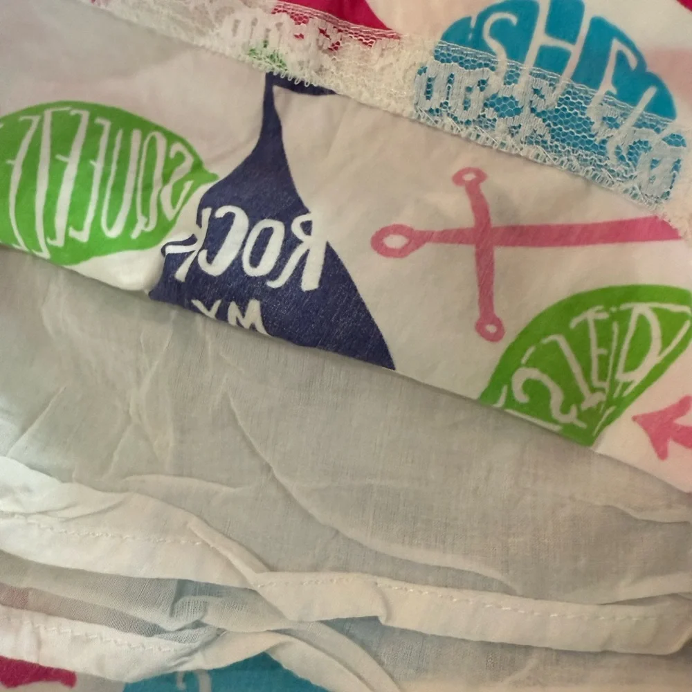 Lilly Pulitzer Scalloped Bottom Skirt in Rock My Boat Print. Size 4_4